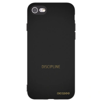 Picasee crna silikonska maskica za Apple iPhone SE 2022 - Discipline