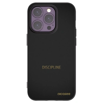 Picasee crna silikonska maskica za Apple iPhone 14 Pro - Discipline