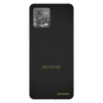 Picasee silikonska prozirna maskica za Motorola Moto G72 - Discipline