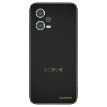 Picasee crna silikonska maskica za Xiaomi Redmi Note 12 5G - Discipline