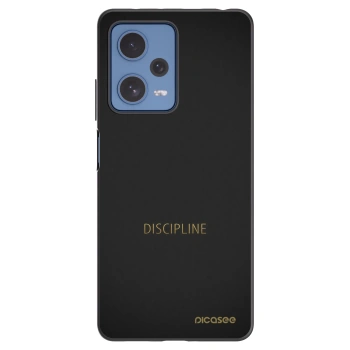 Picasee crna silikonska maskica za Xiaomi Redmi Note 12 Pro 5G - Discipline