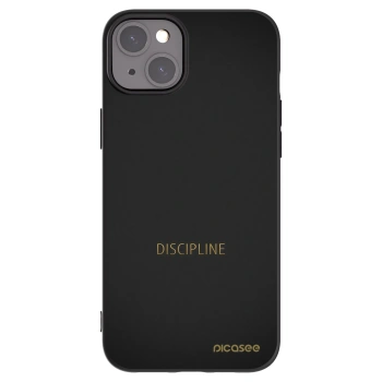 Picasee crna silikonska maskica za Apple iPhone 15 Plus - Discipline