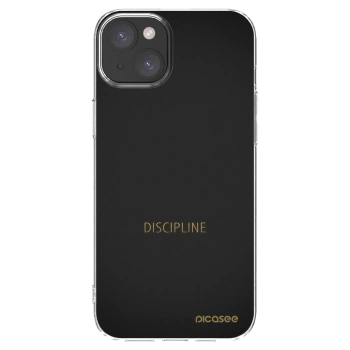 Picasee silikonska prozirna maskica za Apple iPhone 15 Plus - Discipline