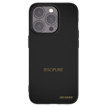 Picasee crna silikonska maskica za Apple iPhone 15 Pro - Discipline