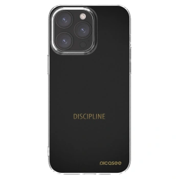 Picasee silikonska prozirna maskica za Apple iPhone 15 Pro Max - Discipline