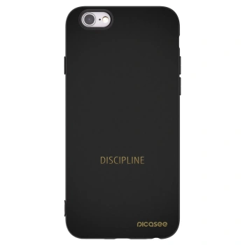 Picasee crna silikonska maskica za Apple iPhone 6/6S - Discipline