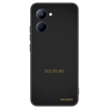 Picasee crna silikonska maskica za Realme C33 (2023) - Discipline