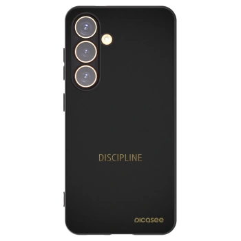 Picasee crna silikonska maskica za Samsung Galaxy S24 S921B 5G - Discipline