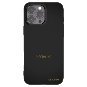 Picasee crna silikonska maskica za Apple iPhone 16 Pro Max - Discipline