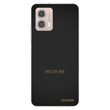 Picasee silikonska prozirna maskica za Motorola Moto G53 5G - Discipline