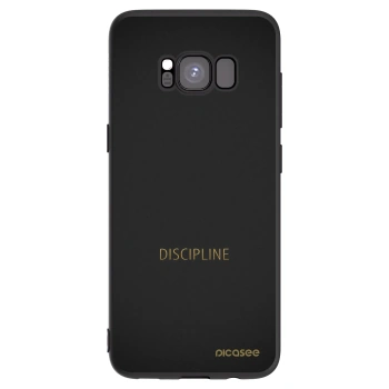 Picasee crna silikonska maskica za Samsung Galaxy S8 G950F - Discipline