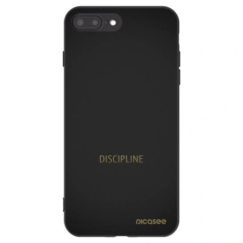 Picasee crna silikonska maskica za Apple iPhone 7 Plus - Discipline