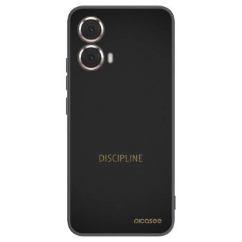 Picasee crna silikonska maskica za Motorola Moto G85 - Discipline