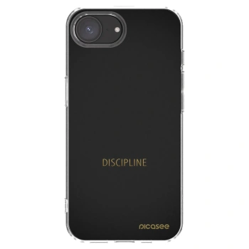 Picasee silikonska prozirna maskica za Apple iPhone 16e - Discipline