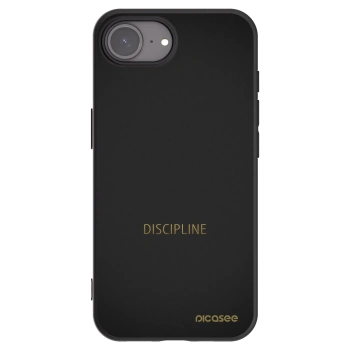 Picasee crna silikonska maskica za Apple iPhone 16e - Discipline