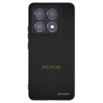 Picasee crna silikonska maskica za Xiaomi 14T Pro - Discipline