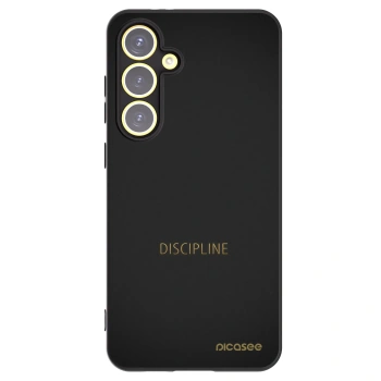 Picasee crna silikonska maskica za Samsung Galaxy S24 FE S721B - Discipline