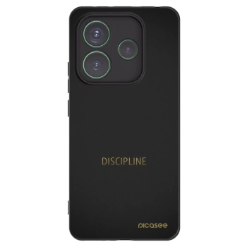 Picasee crna silikonska maskica za Xiaomi Redmi Note 14 5G - Discipline