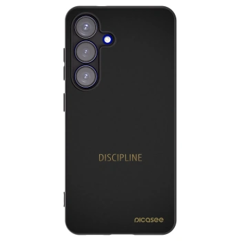 Picasee crna silikonska maskica za Samsung Galaxy S25 5G - Discipline