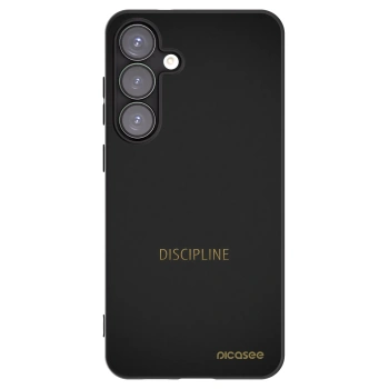Picasee crna silikonska maskica za Samsung Galaxy S25+ 5G - Discipline