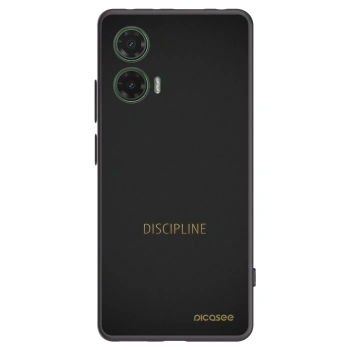 Picasee crna silikonska maskica za Motorola Moto G35 5G - Discipline