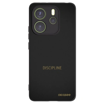 Picasee crna silikonska maskica za Xiaomi Redmi Note 14 4G - Discipline
