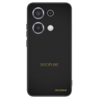 Picasee crna silikonska maskica za Xiaomi Redmi Note 14S - Discipline