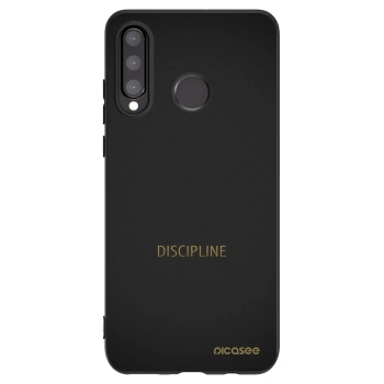 Picasee crna silikonska maskica za Huawei P30 Lite - Discipline