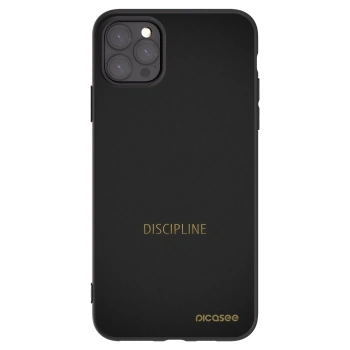 Picasee crna silikonska maskica za Apple iPhone 11 Pro Max - Discipline