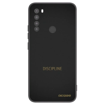 Picasee crna silikonska maskica za Xiaomi Redmi Note 8 - Discipline
