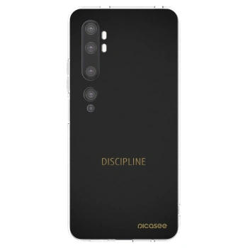 Picasee silikonska prozirna maskica za Xiaomi Mi Note 10 (Pro) - Discipline