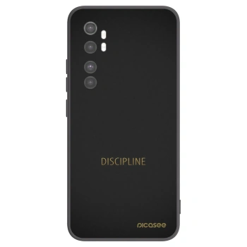 Picasee crna silikonska maskica za Xiaomi Mi Note 10 Lite - Discipline