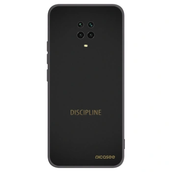Picasee crna silikonska maskica za Xiaomi Redmi Note 9S - Discipline
