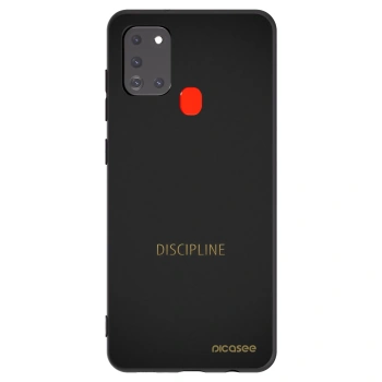 Picasee crna silikonska maskica za Samsung Galaxy A21s - Discipline