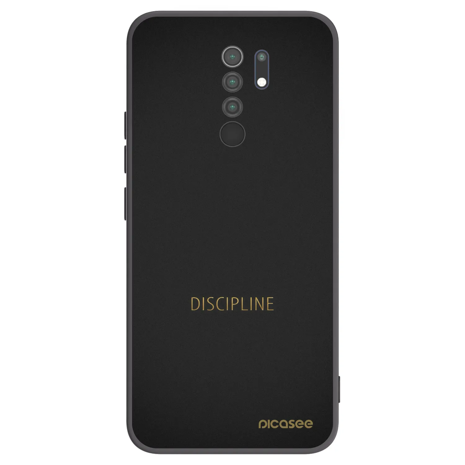 Picasee crna silikonska maskica za Xiaomi Redmi 9 - Discipline