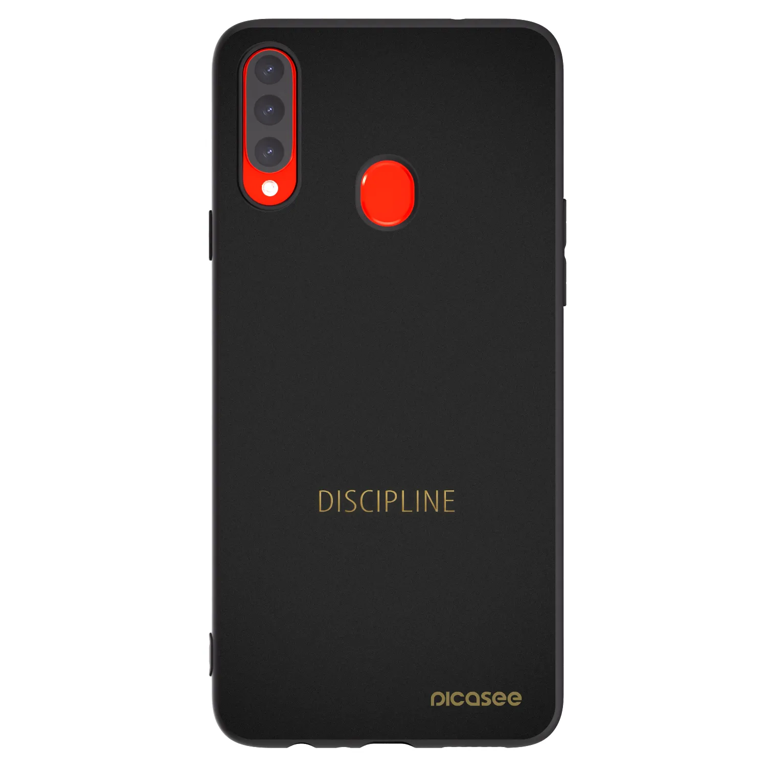 Picasee crna silikonska maskica za Samsung Galaxy A20s - Discipline