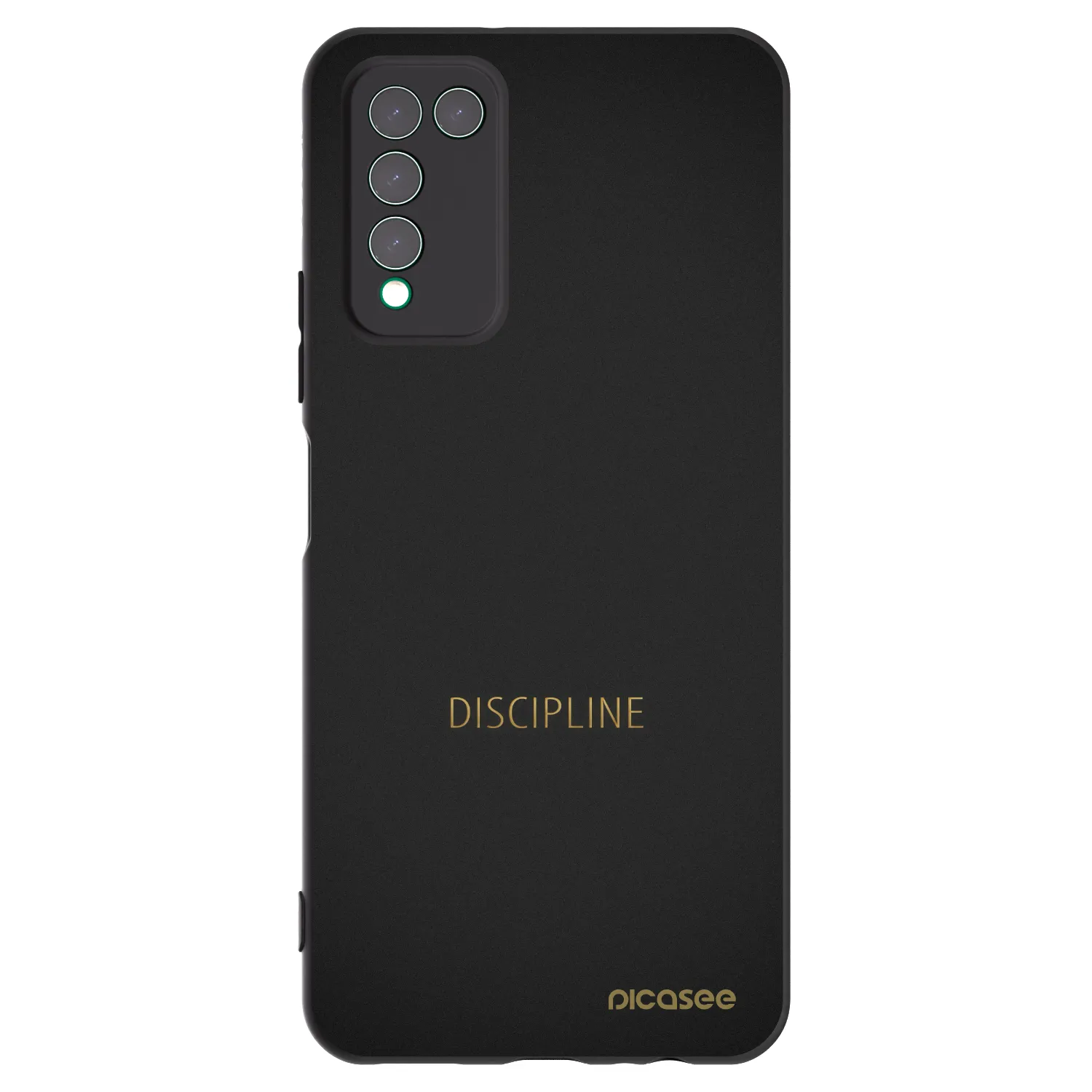 Picasee crna silikonska maskica za Honor 10X Lite - Discipline