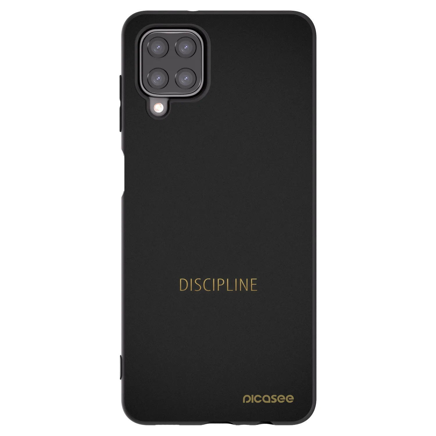 Picasee crna silikonska maskica za Samsung Galaxy A12 A125F - Discipline