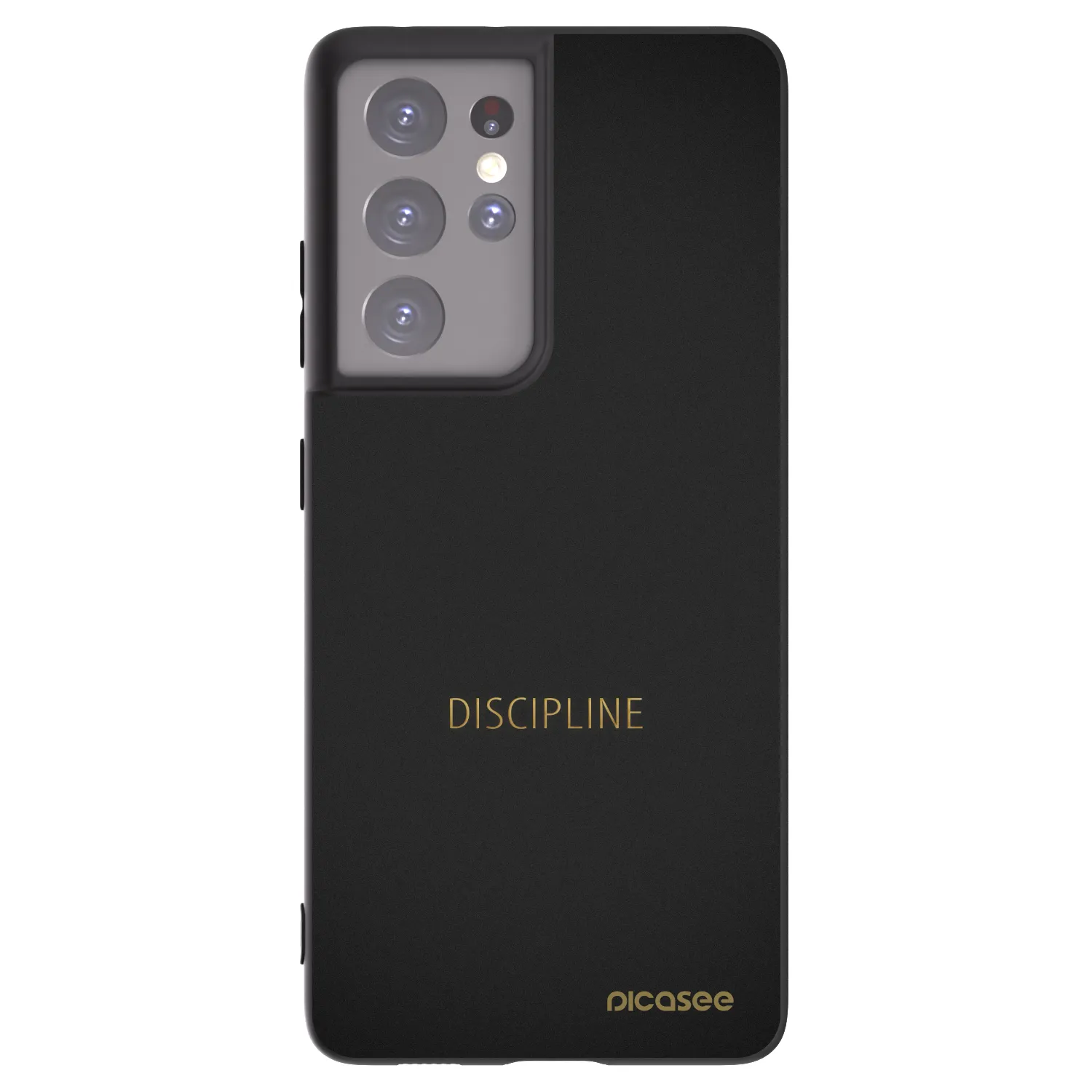 Picasee crna silikonska maskica za Samsung Galaxy S21 Ultra 5G G998B - Discipline
