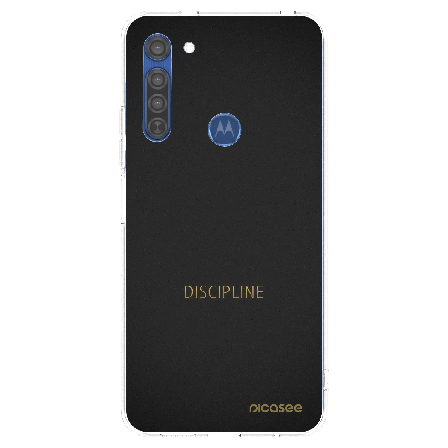 Picasee silikonska prozirna maskica za Motorola Moto G8 - Discipline