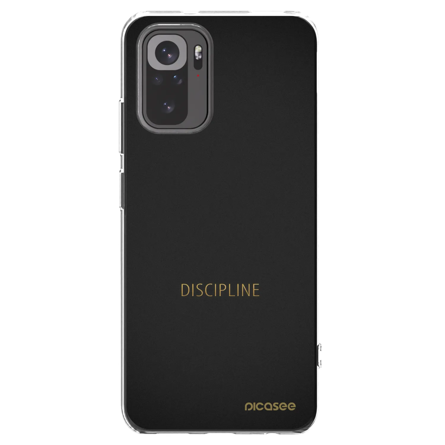 Picasee silikonska prozirna maskica za Xiaomi Redmi Note 10 - Discipline