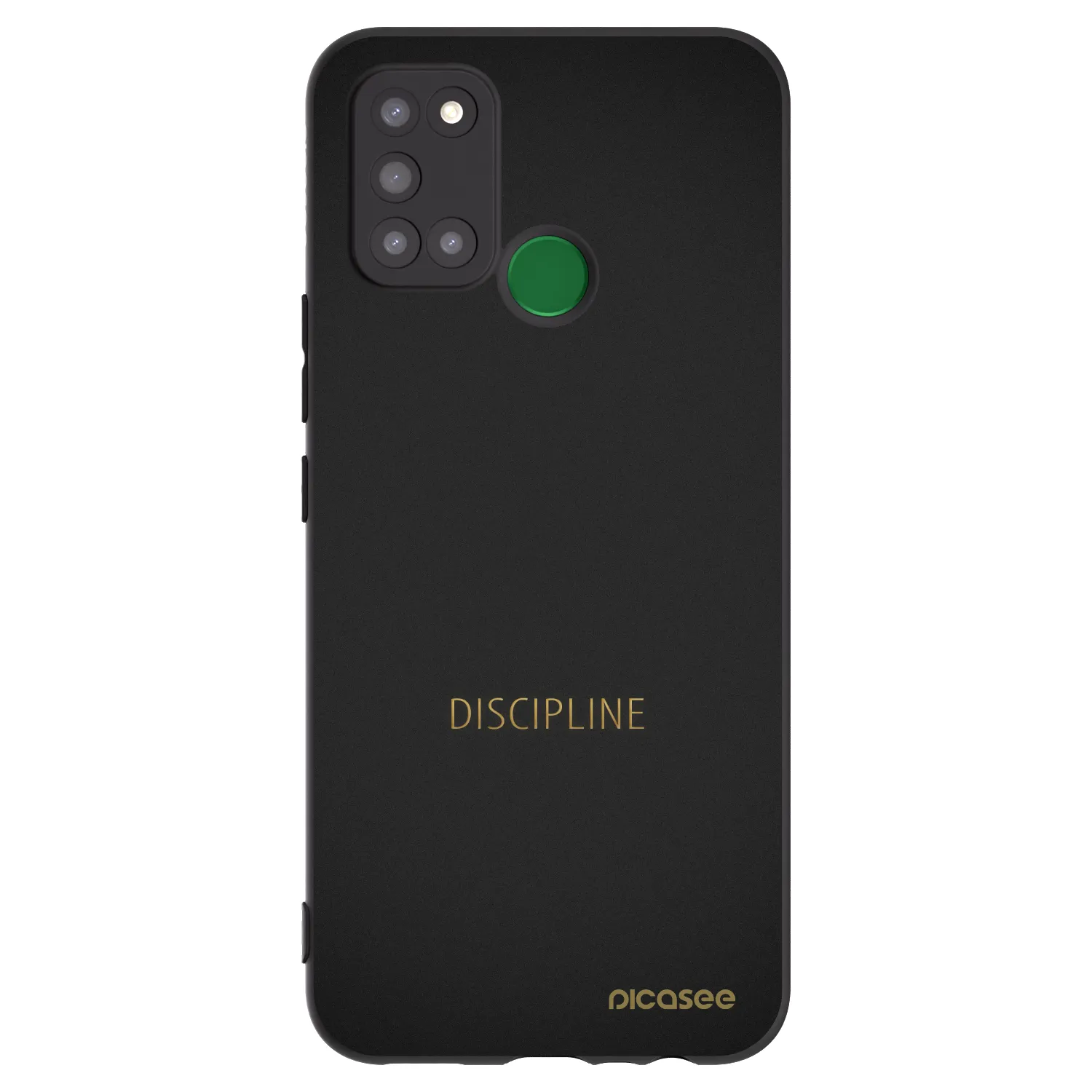 Picasee crna silikonska maskica za Realme 7i - Discipline