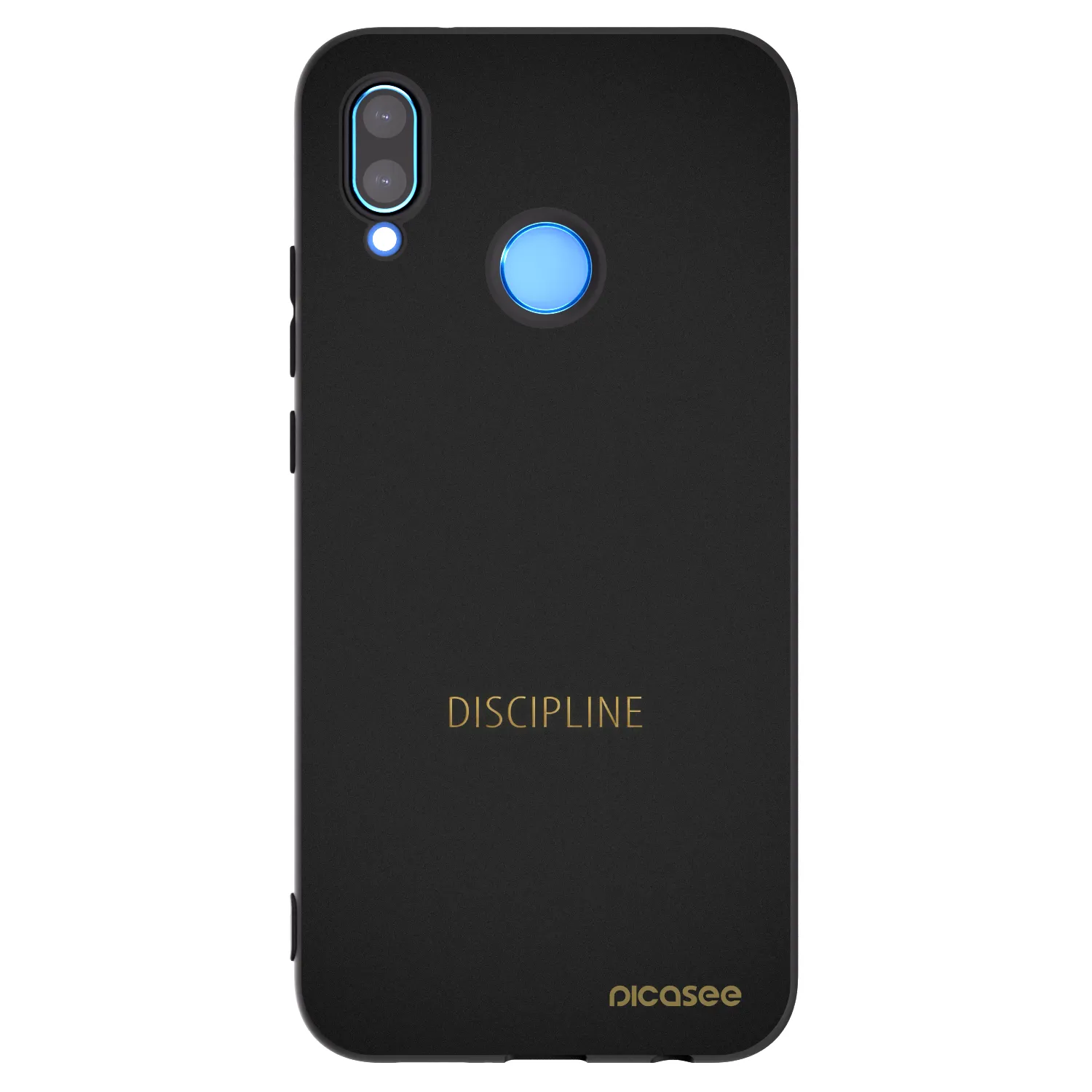 Picasee crna silikonska maskica za Huawei P20 Lite - Discipline