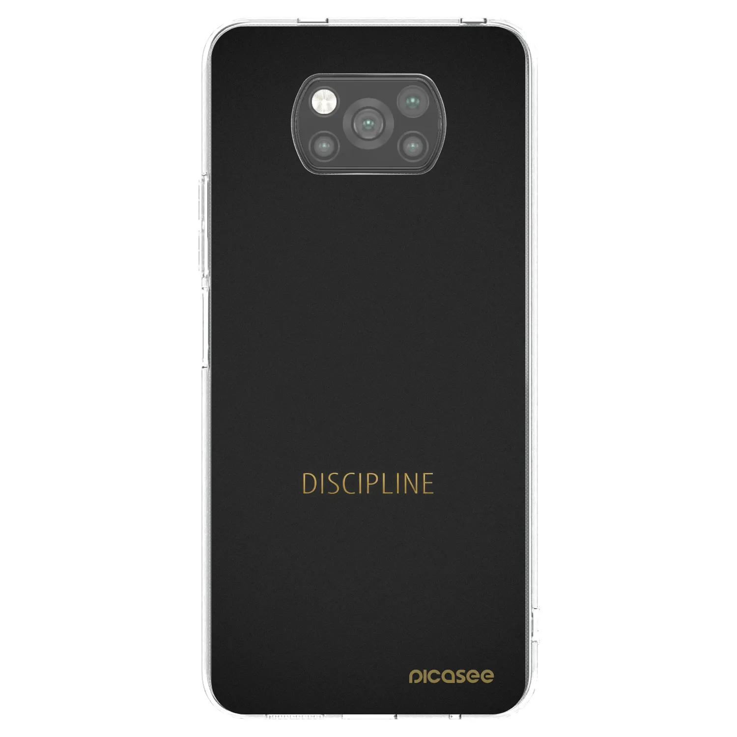 Picasee crna silikonska maskica za Xiaomi Poco X3 Pro - Discipline