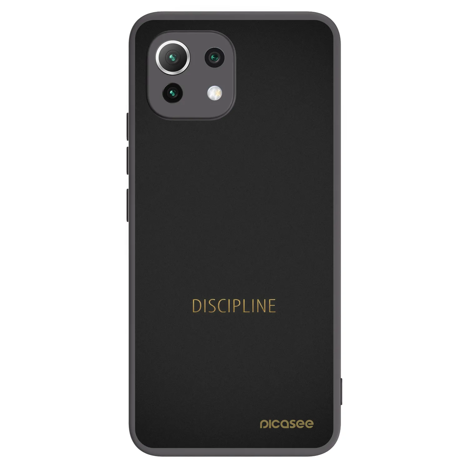 Picasee crna silikonska maskica za Xiaomi Mi 11 Lite - Discipline