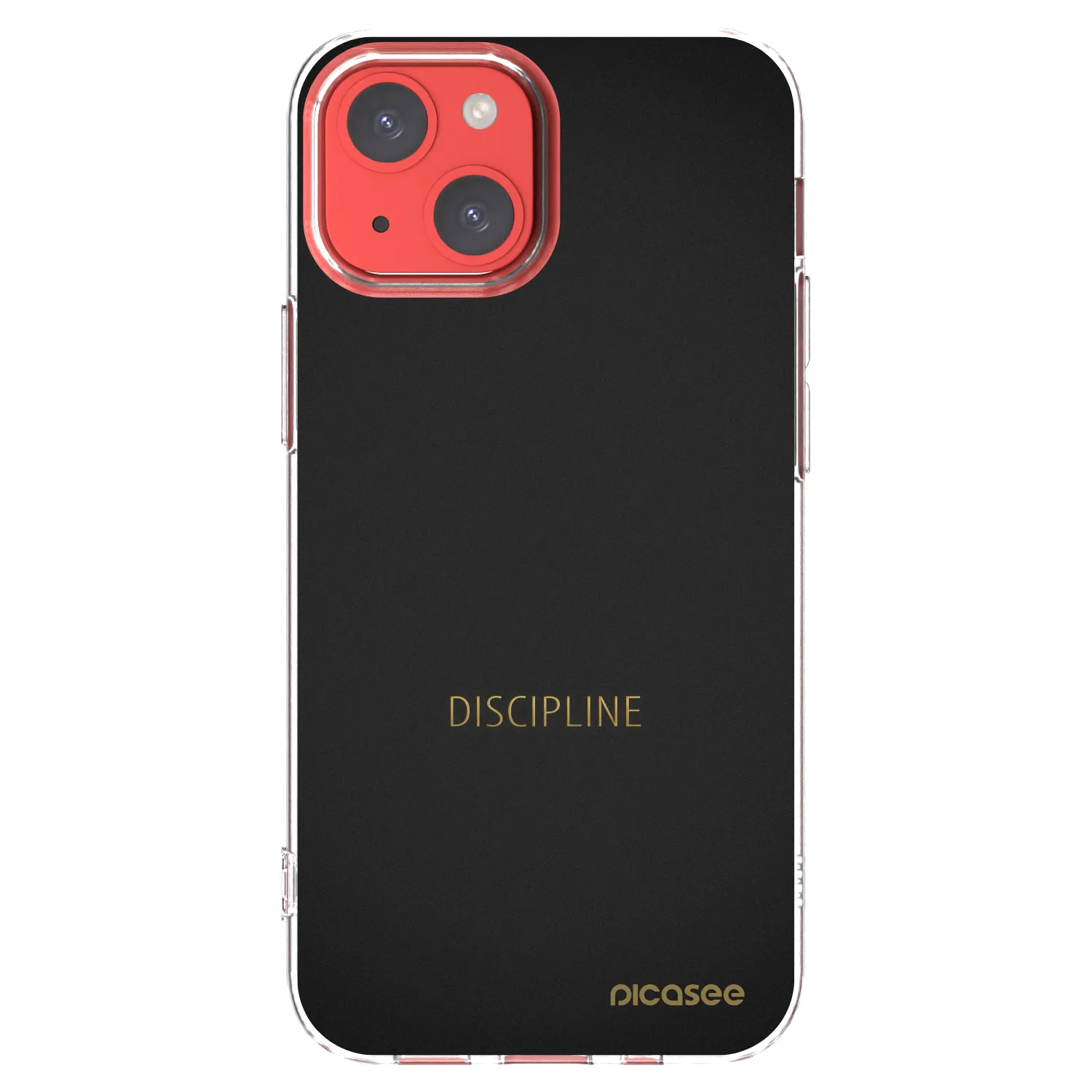 Picasee silikonska prozirna maskica za Apple iPhone 13 mini - Discipline