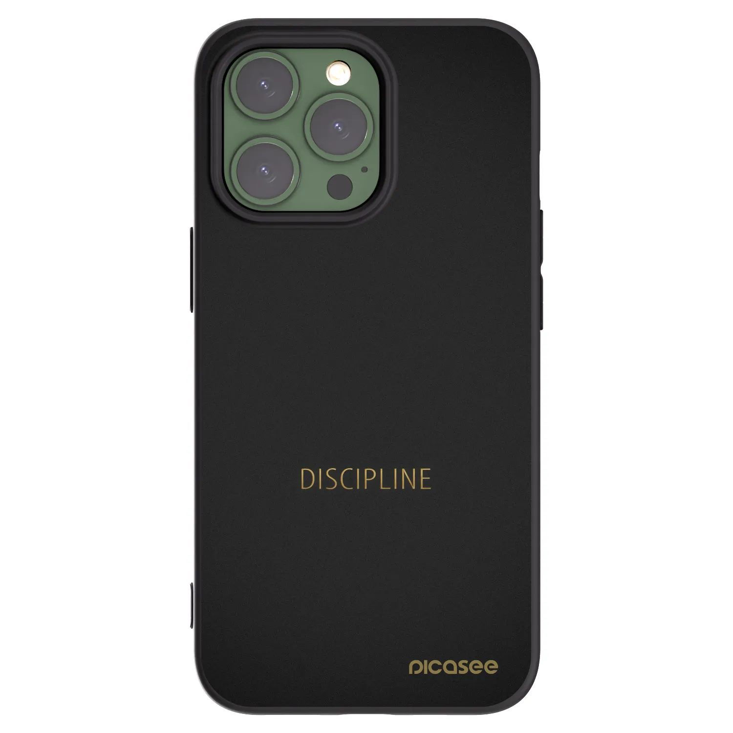 Picasee crna silikonska maskica za Apple iPhone 13 Pro - Discipline