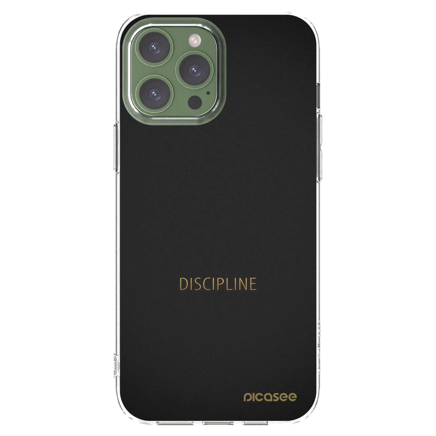 Picasee silikonska prozirna maskica za Apple iPhone 13 Pro Max - Discipline