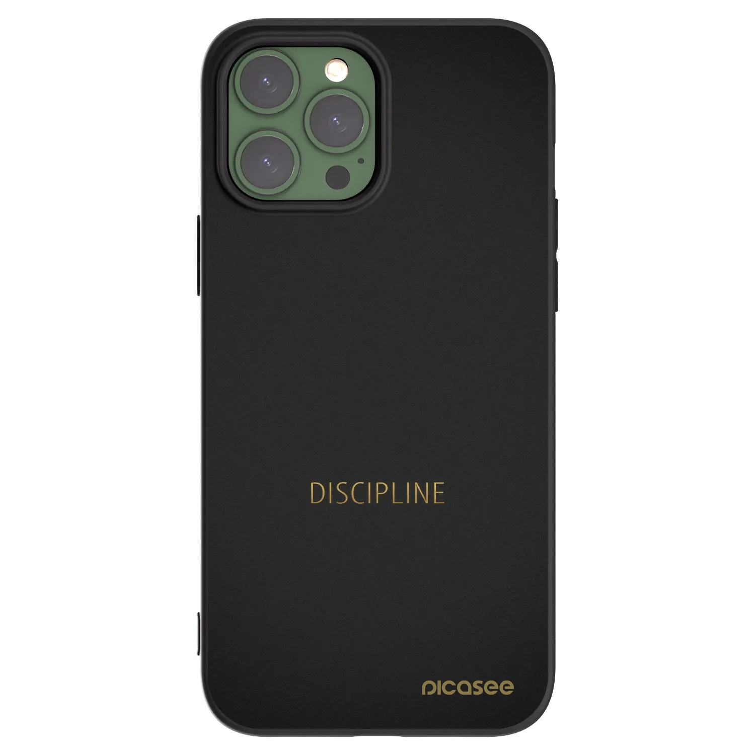 Picasee crna silikonska maskica za Apple iPhone 13 Pro Max - Discipline