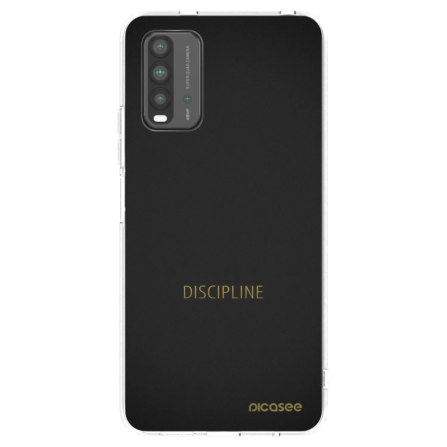 Picasee crna silikonska maskica za Xiaomi Redmi 9T - Discipline